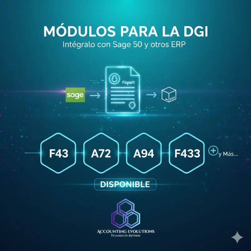 Módulos para la DGI con Sage 50 y otros ERP